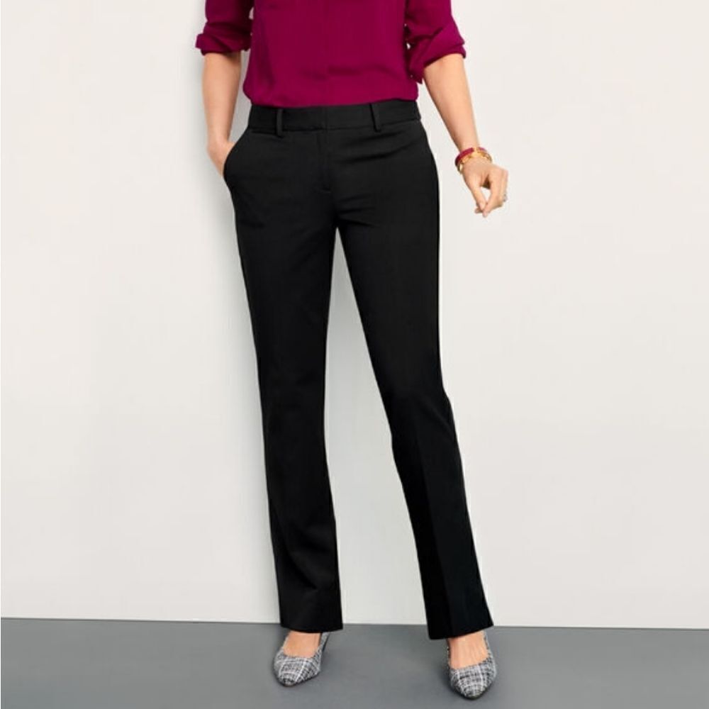 Talbots Barely Boot pants, black 16P